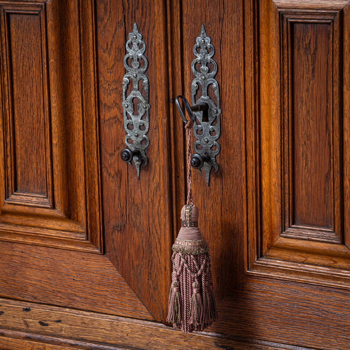 Baroque Cabinet with Turned Columns, 18th Century