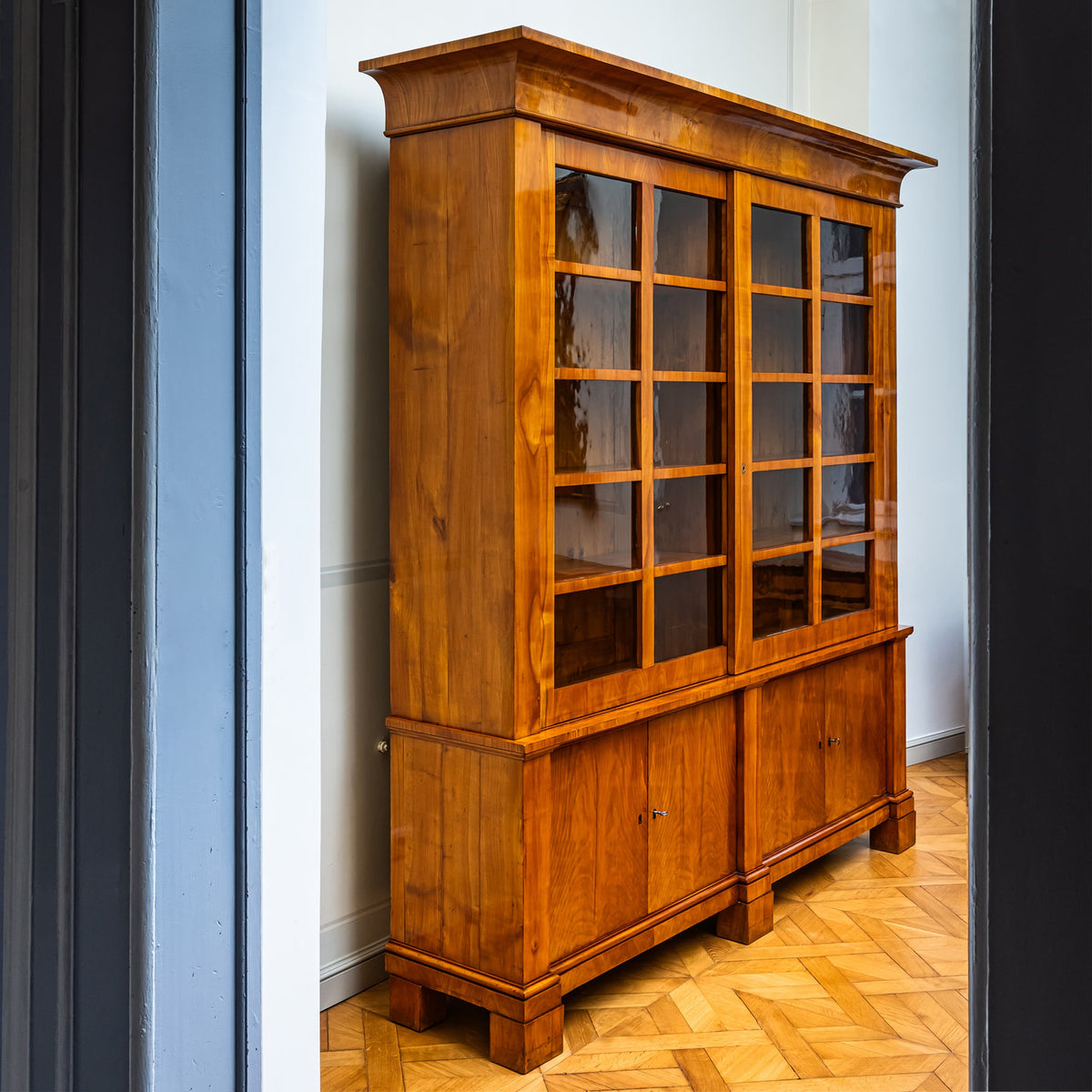 Biedermeier Cherrywood Bookcase, Germany, circa 1820