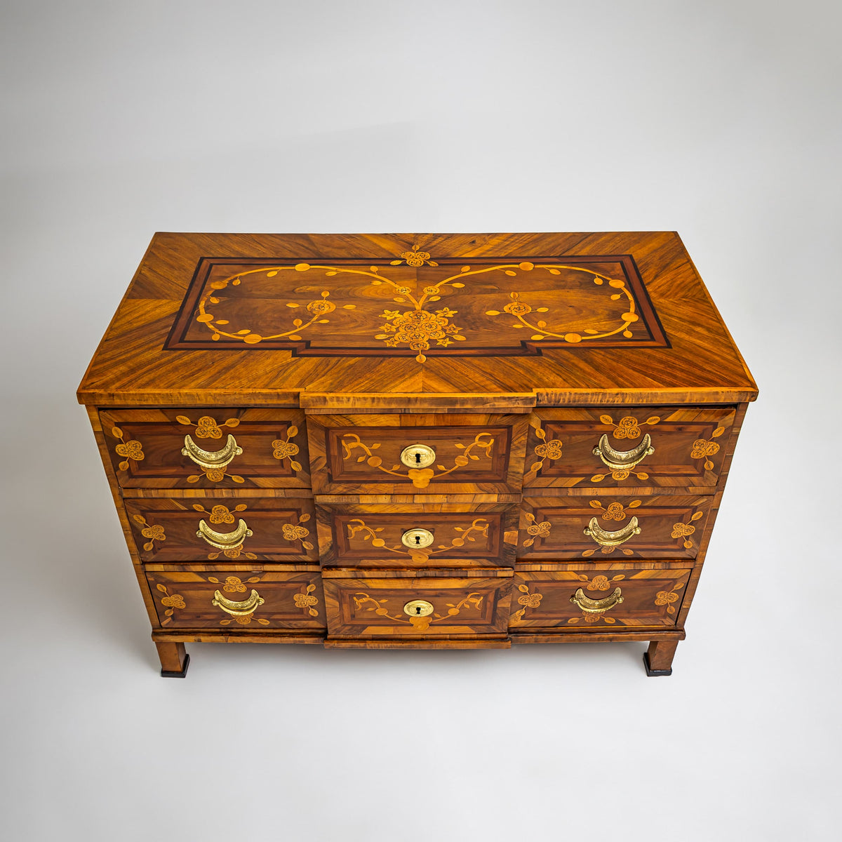 Louis Seize Marquetry Chest of Drawers, Late 18th Century