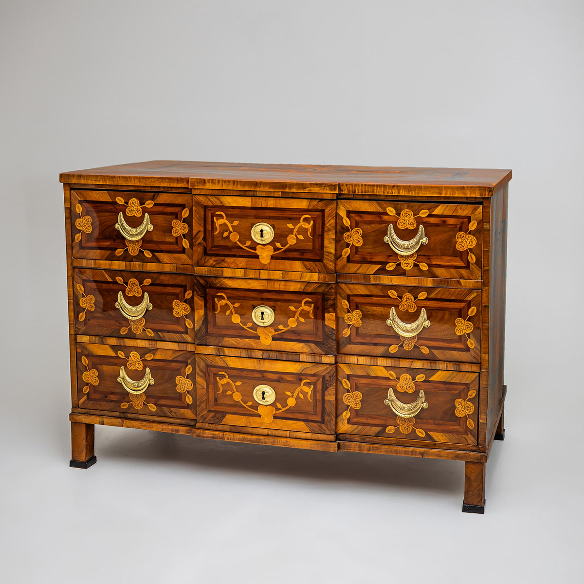 Louis Seize Marquetry Chest of Drawers, Late 18th Century