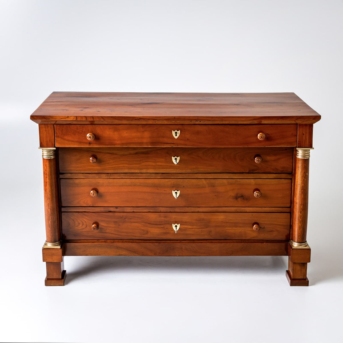 Empire Chest of Drawers with Columns, France, early 19th Century