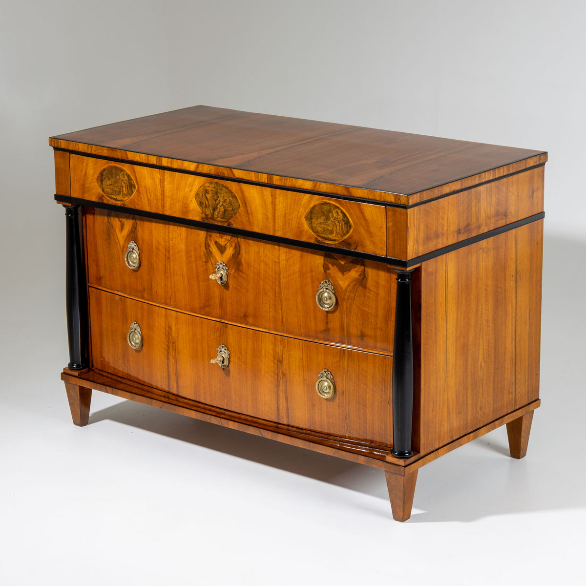 Kommode mit Umdruckdekor, süddeutsch, um 1820