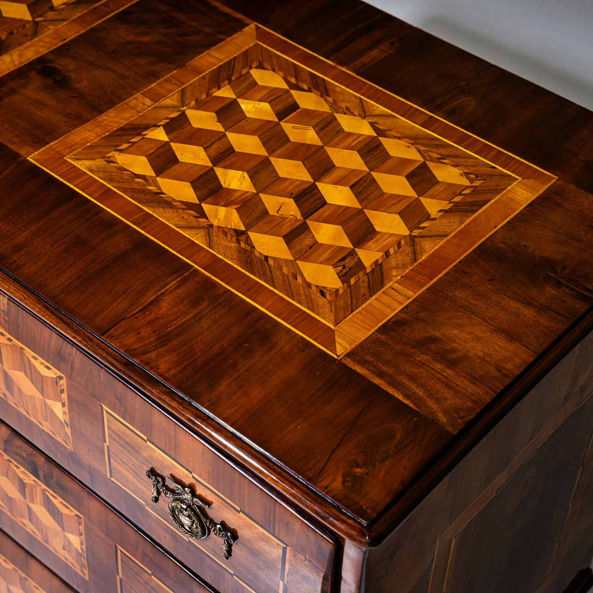 Louis XVI Marquetry Chest of Drawers, Late 18th Century