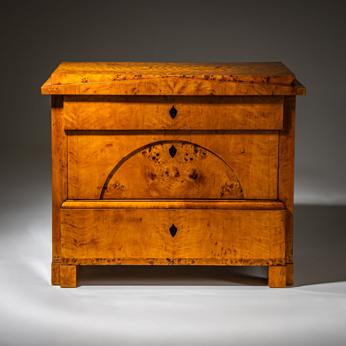 Biedermeier Chest of Drawers in Birch, Northern Germany, circa 1820