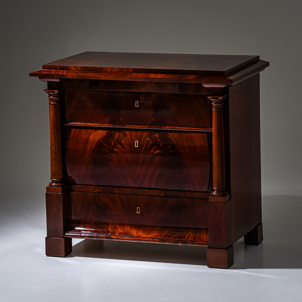 Biedermeier Mahogany Chest of Drawers, Northern Germany, circa 1820