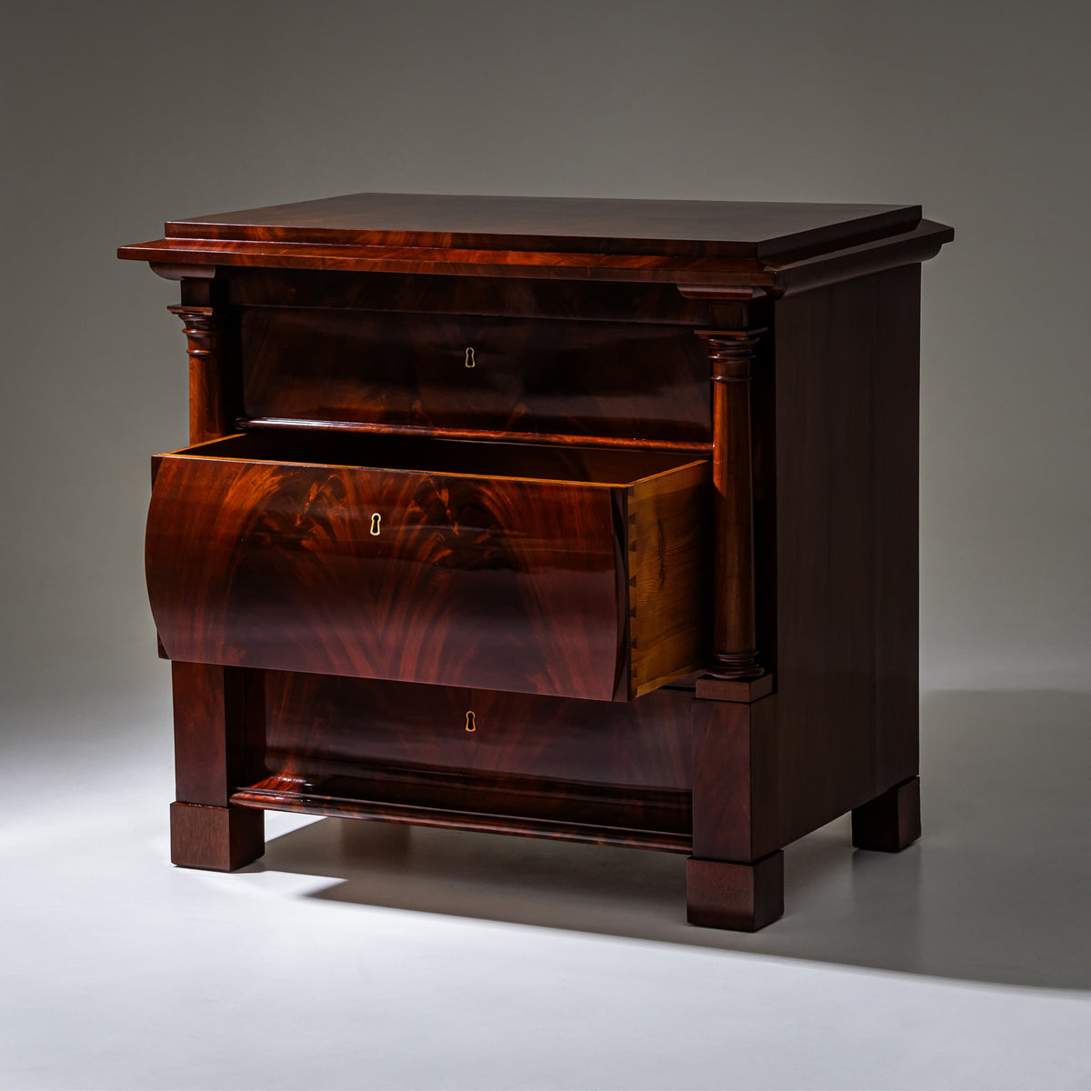 Biedermeier Mahogany Chest of Drawers, Northern Germany, circa 1820