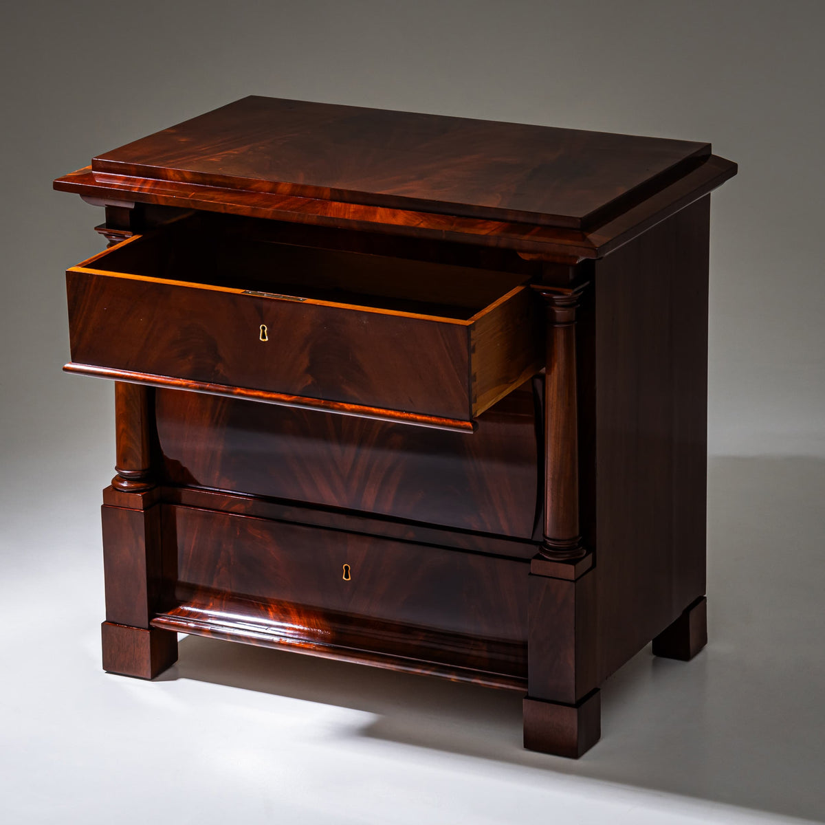 Biedermeier Mahogany Chest of Drawers, Northern Germany, circa 1820
