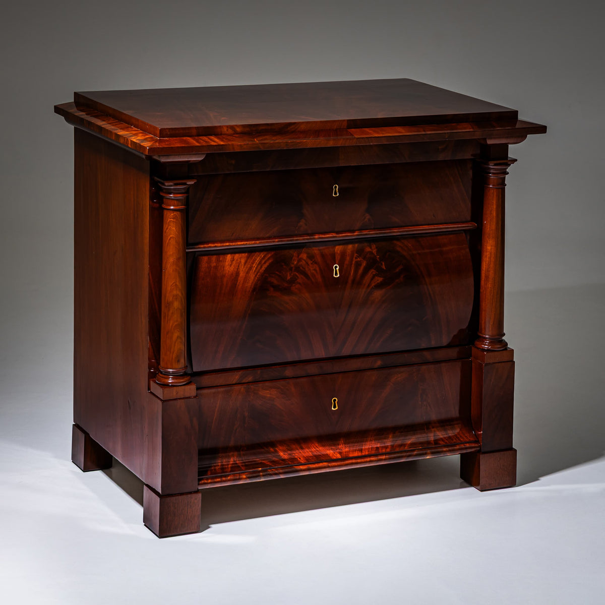 Biedermeier Mahogany Chest of Drawers, Northern Germany, circa 1820