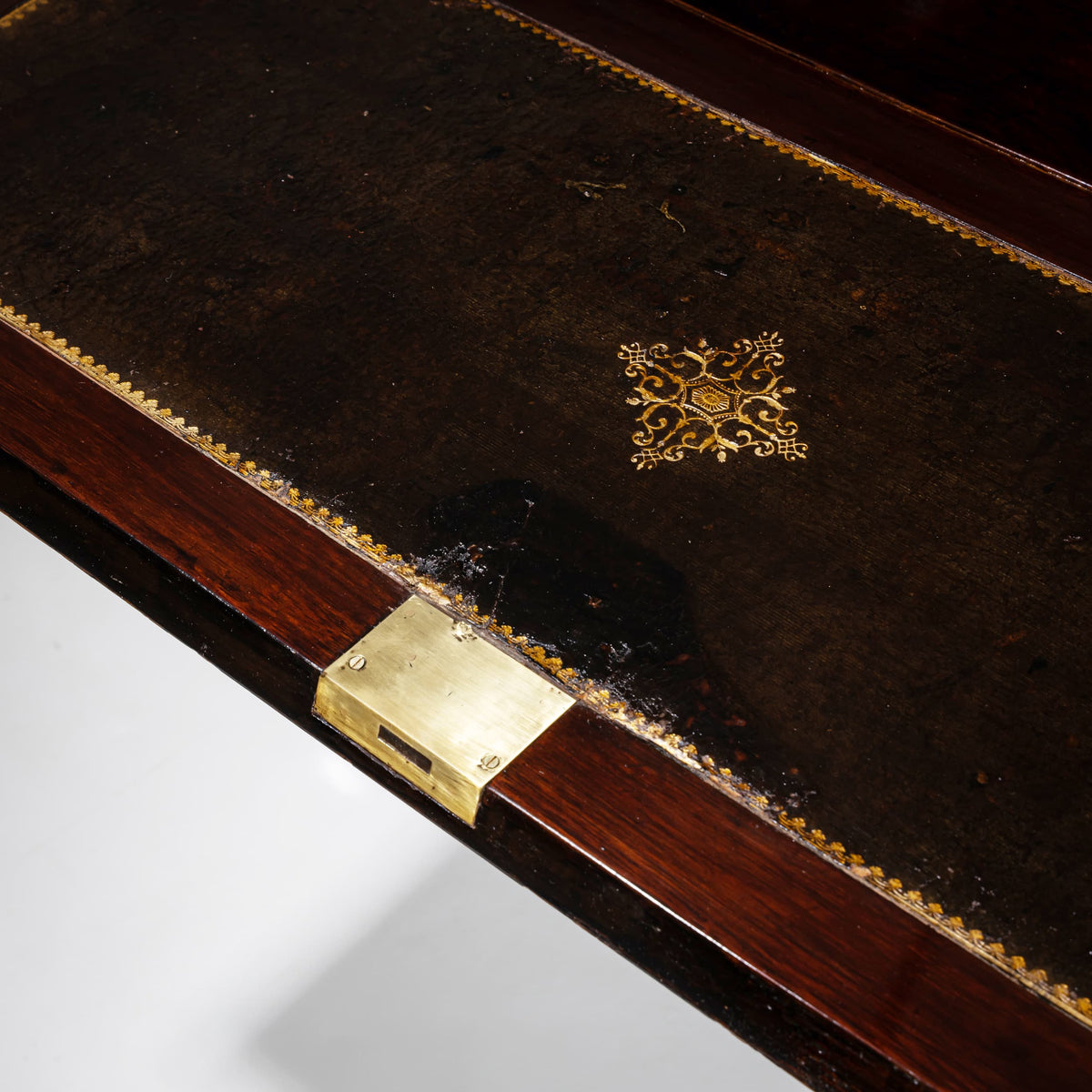 Baroque Fall-Front Secretary with Marquetry Surface, 18th Century