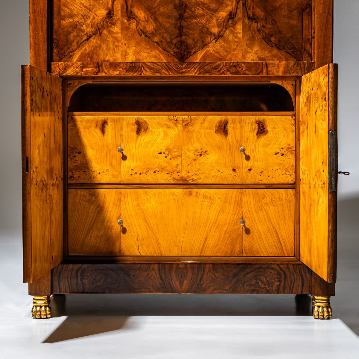 Biedermeier Secretary with Secret Compartments, probably Danube Monarchy, circa 1810