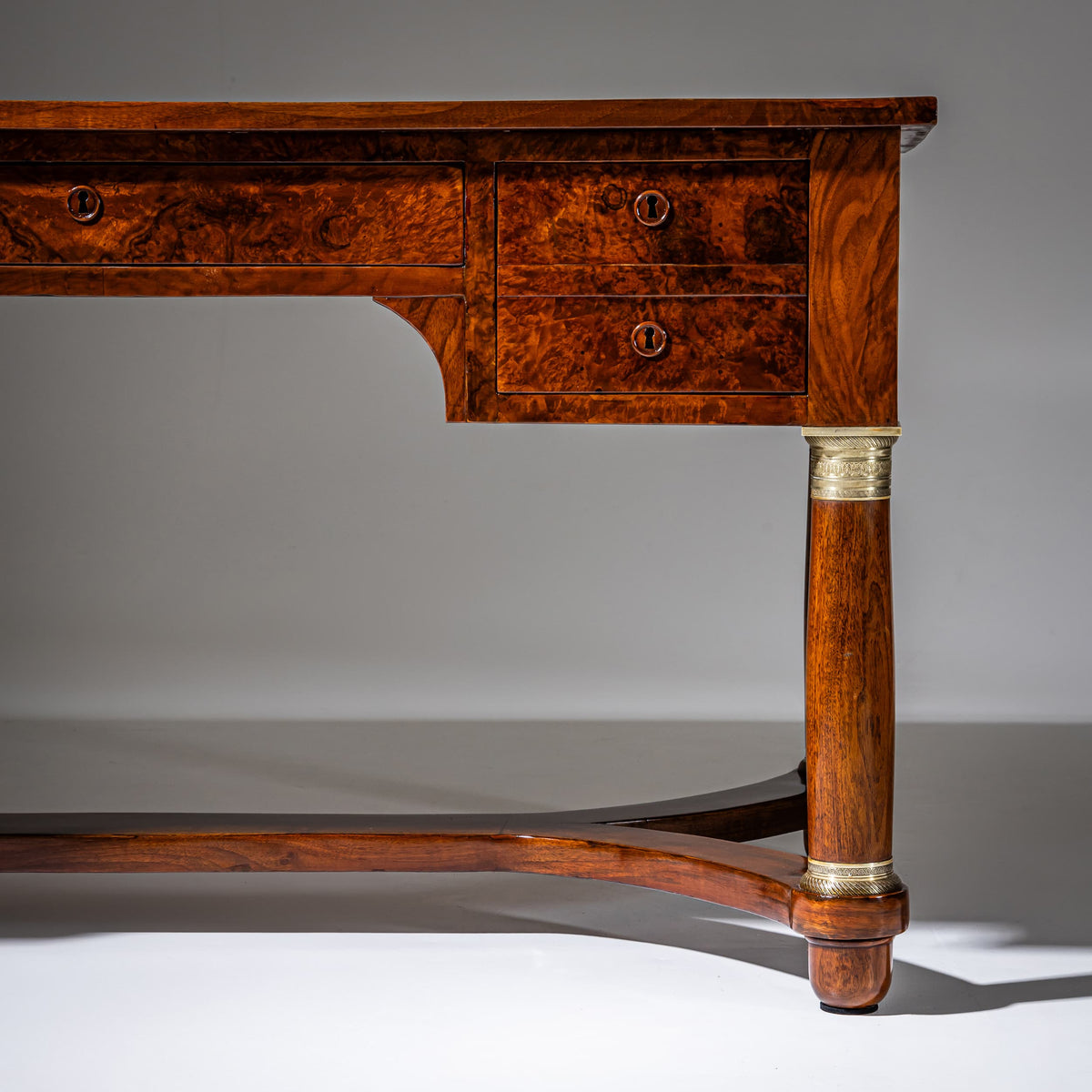 Charles-X-Stil Bureau-Plat, Frankreich, 19. Jahrhundert