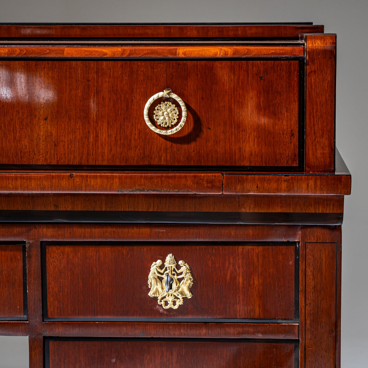 Early Biedermeier Mechanical Desk, Formerly Owned by Charles Schulmeister, Austria, Probably Vienna, Early 19th Century