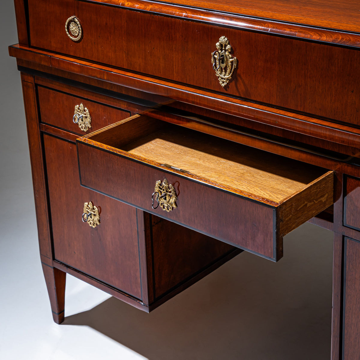 Early Biedermeier Mechanical Desk, Formerly Owned by Charles Schulmeister, Austria, Probably Vienna, Early 19th Century