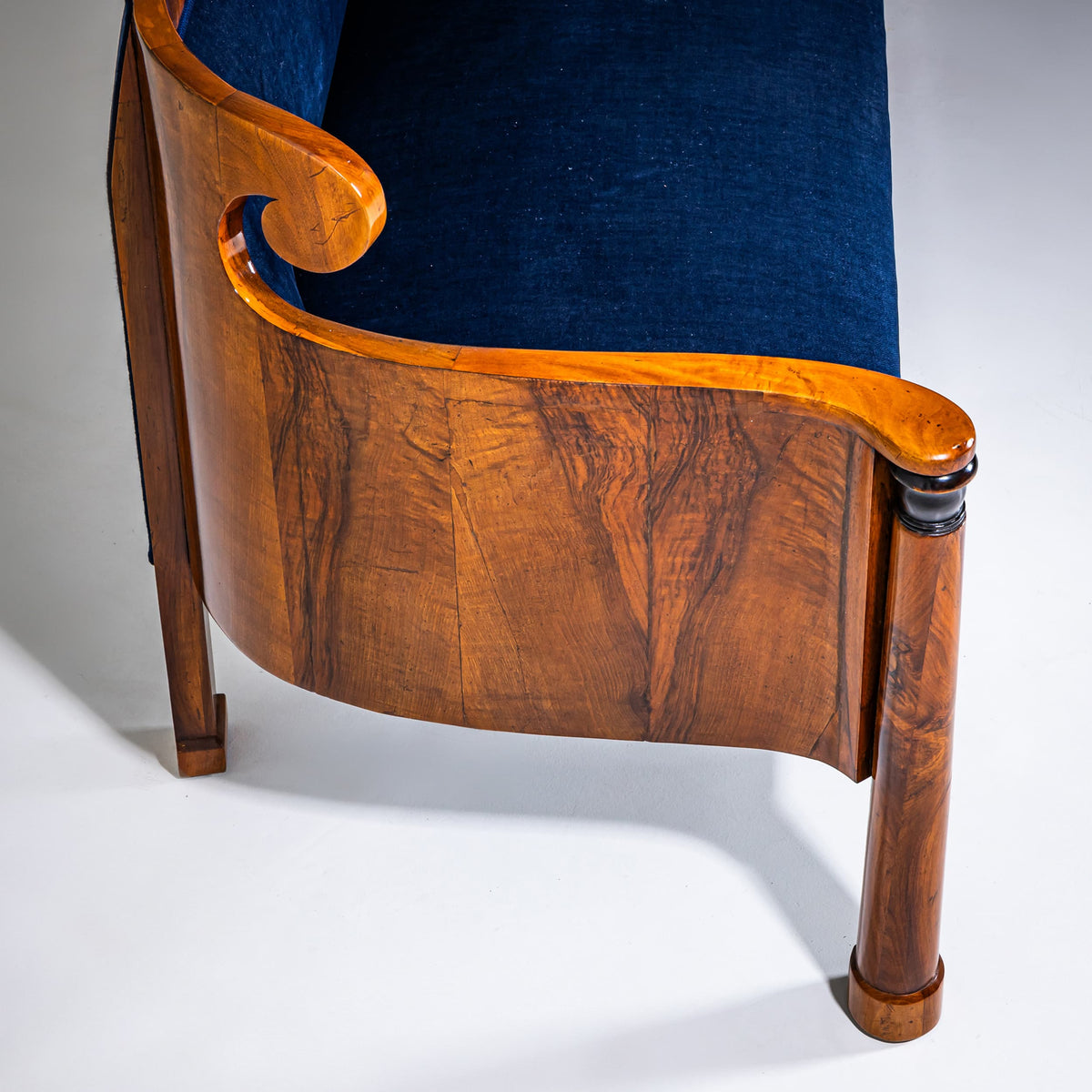 Biedermeier Sofa in Walnut, Austria, circa 1830