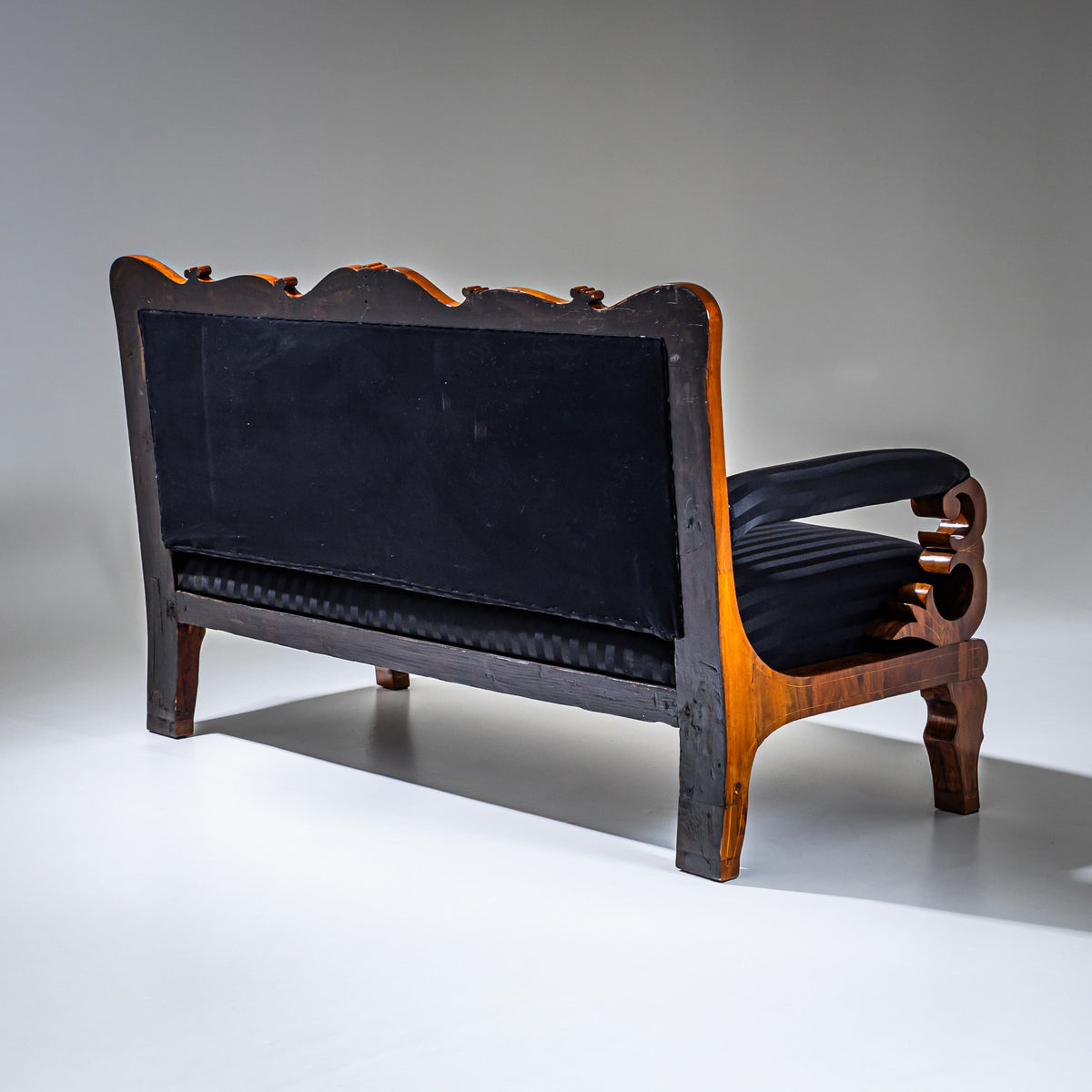 Biedermeier Settee, deutsch, um 1830