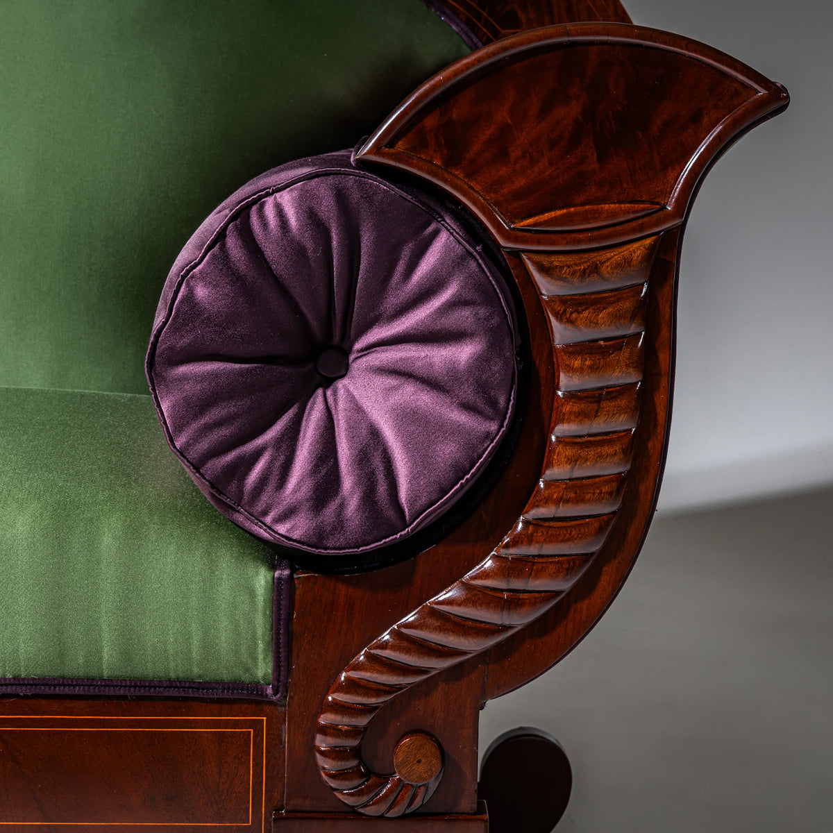 Biedermeier Sofa in Mahogany, Northern Germany, circa 1830