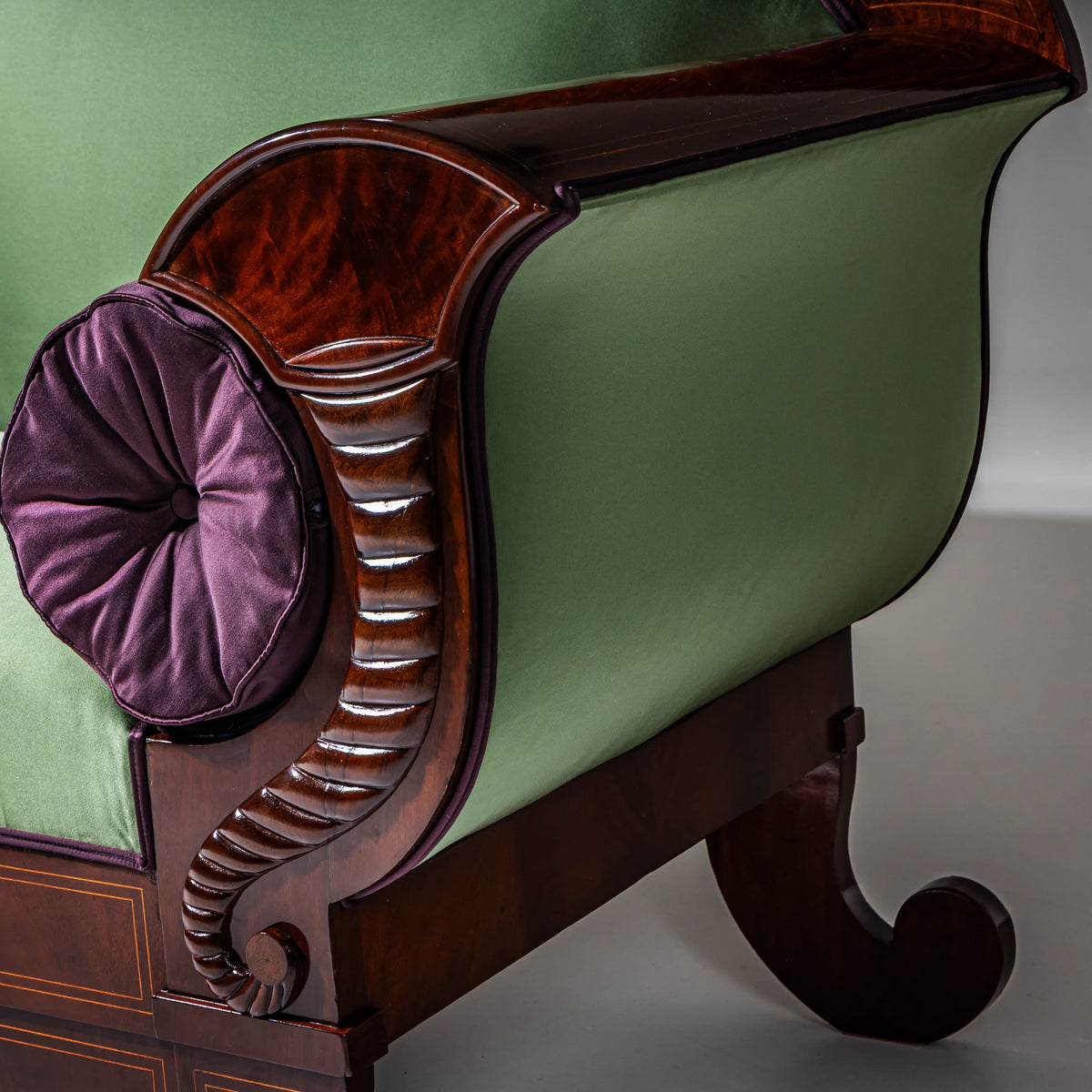 Biedermeier Sofa in Mahogany, Northern Germany, circa 1830