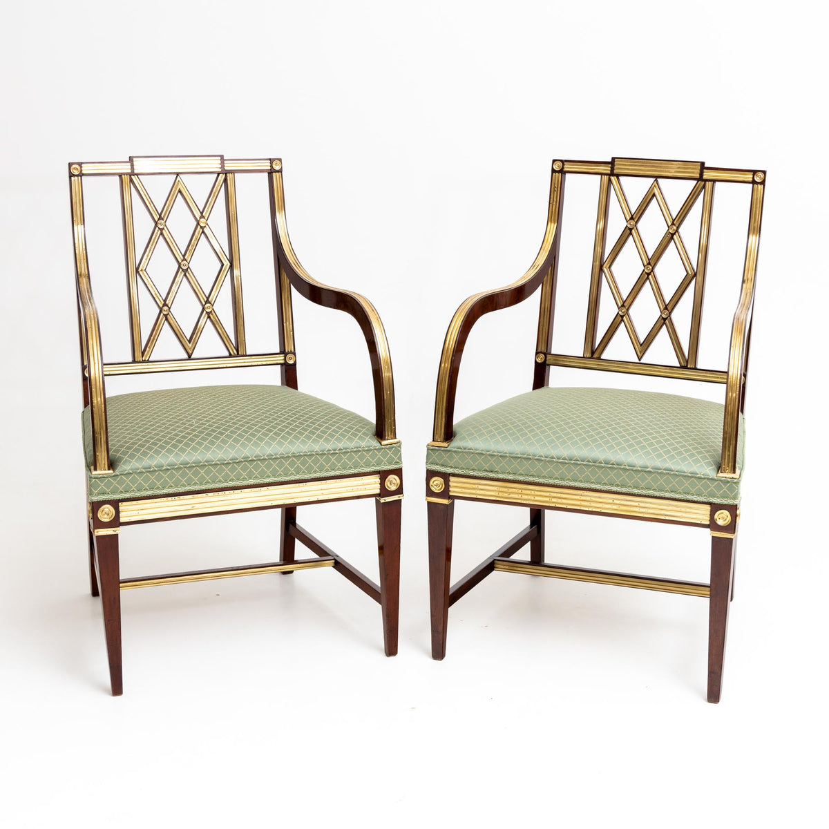 Pair of Neoclassical Armchairs, Baltic States, Late 18th Century