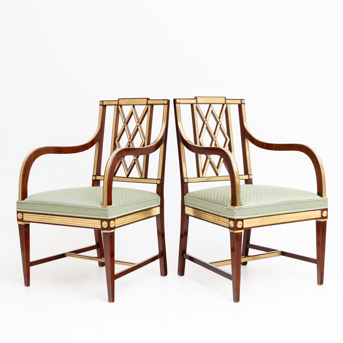 Pair of Neoclassical Armchairs, Baltic States, Late 18th Century