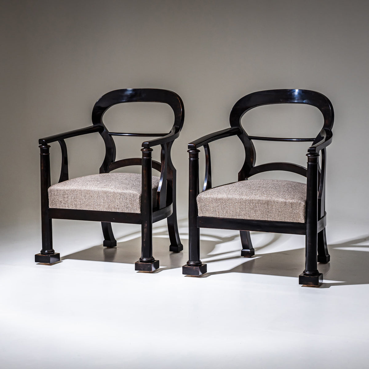 Pair of Biedermeier Armchairs, Austria, circa 1830
