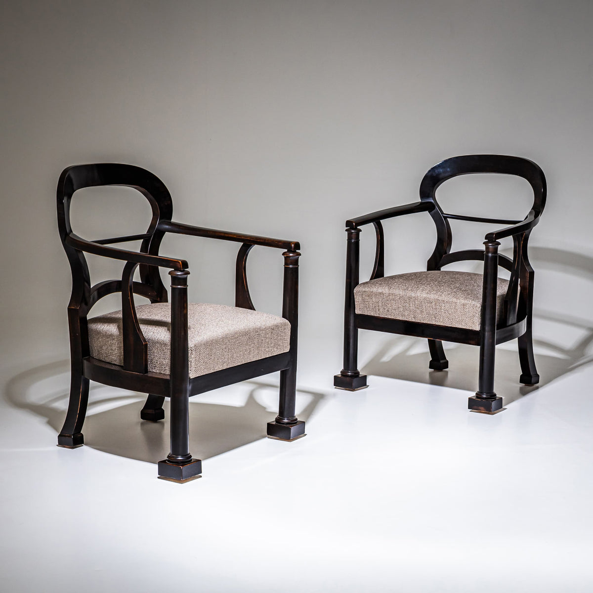 Pair of Biedermeier Armchairs, Austria, circa 1830