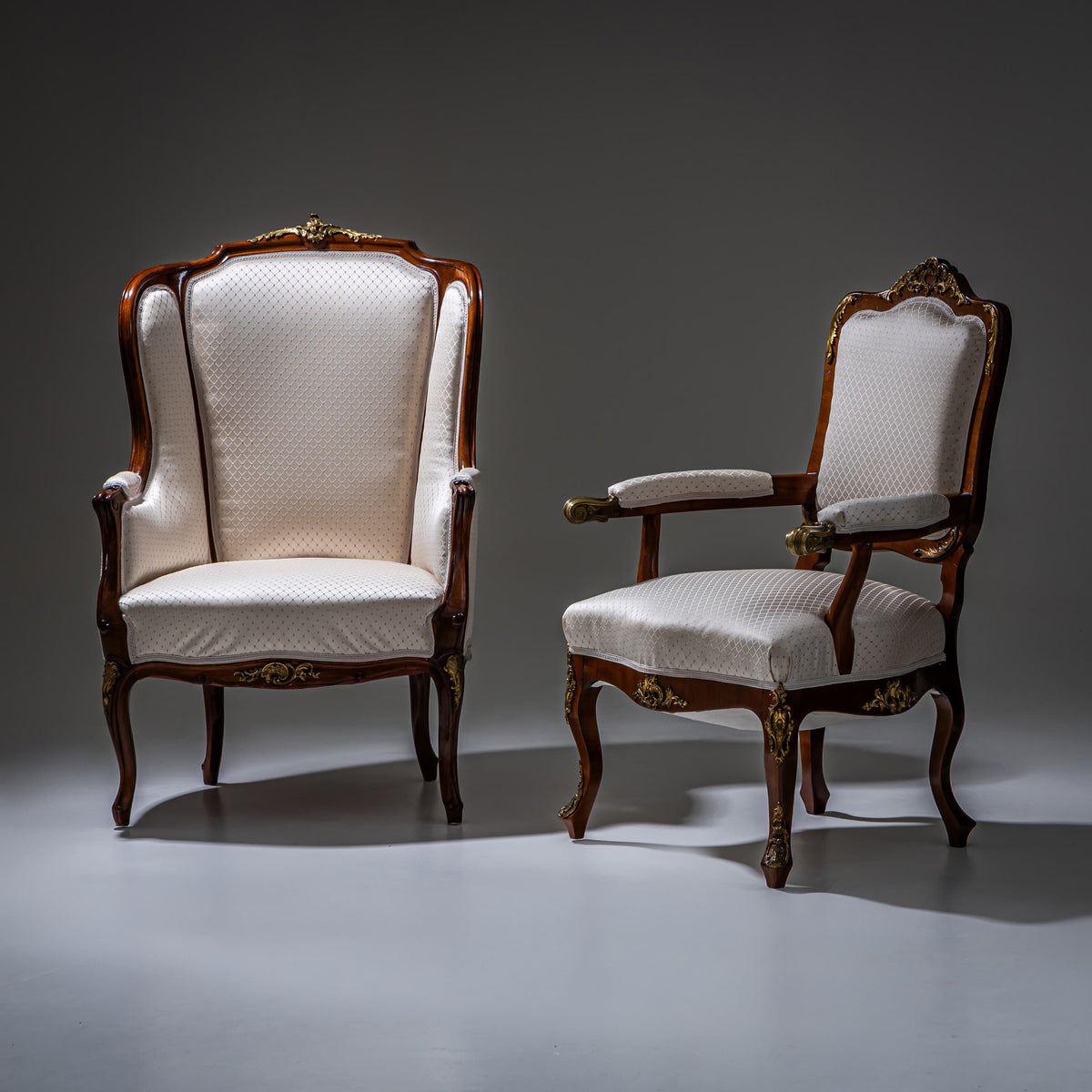 Louis XV Style Wingback Chair, Dresden / Germany, circa 1880