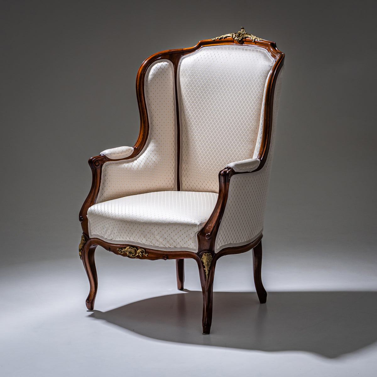 Louis XV Style Wingback Chair, Dresden / Germany, circa 1880