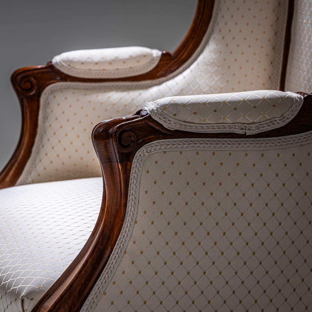 Louis XV Style Wingback Chair, Dresden / Germany, circa 1880