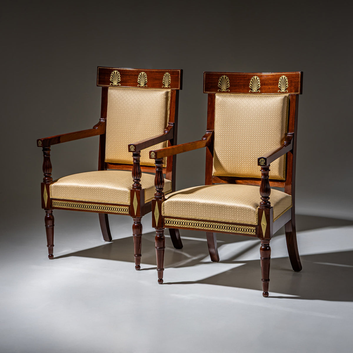 Pair of Armchairs, Consulat Period, France, Late 18th Century