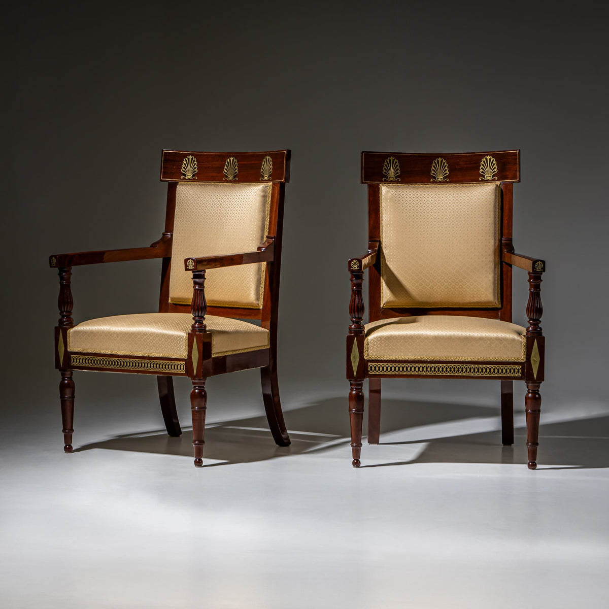 Pair of Armchairs, Consulat Period, France, Late 18th Century