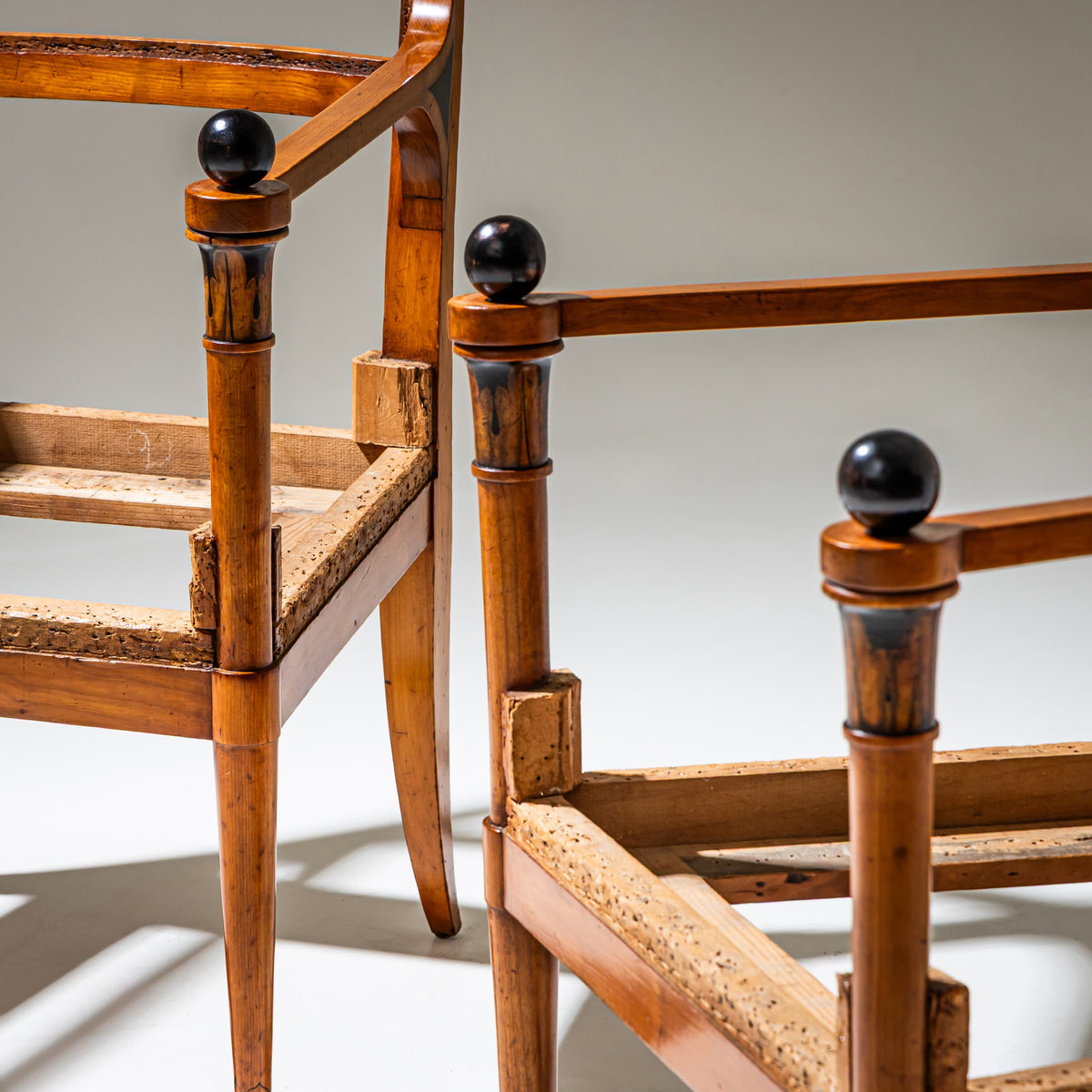 Pair of Empire Armchairs, Schloss Aschaffenburg, Southern Germany, Early 19th Century