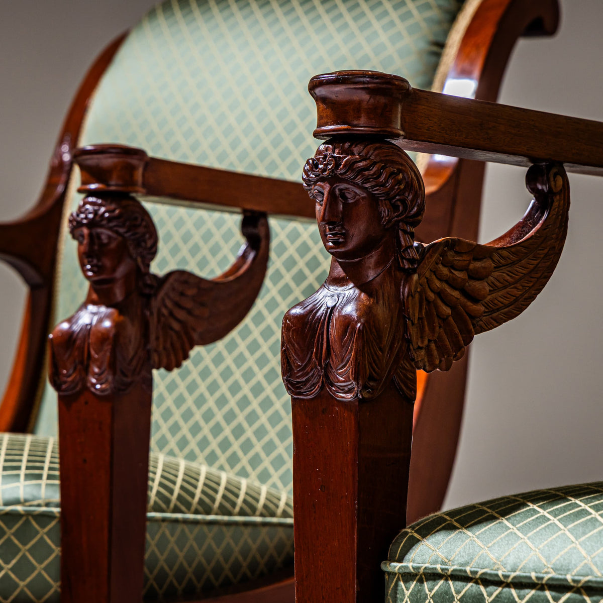 Empire Armchairs, Stamped Henri Jacob (Maître 1779), France, Early 19th Century
