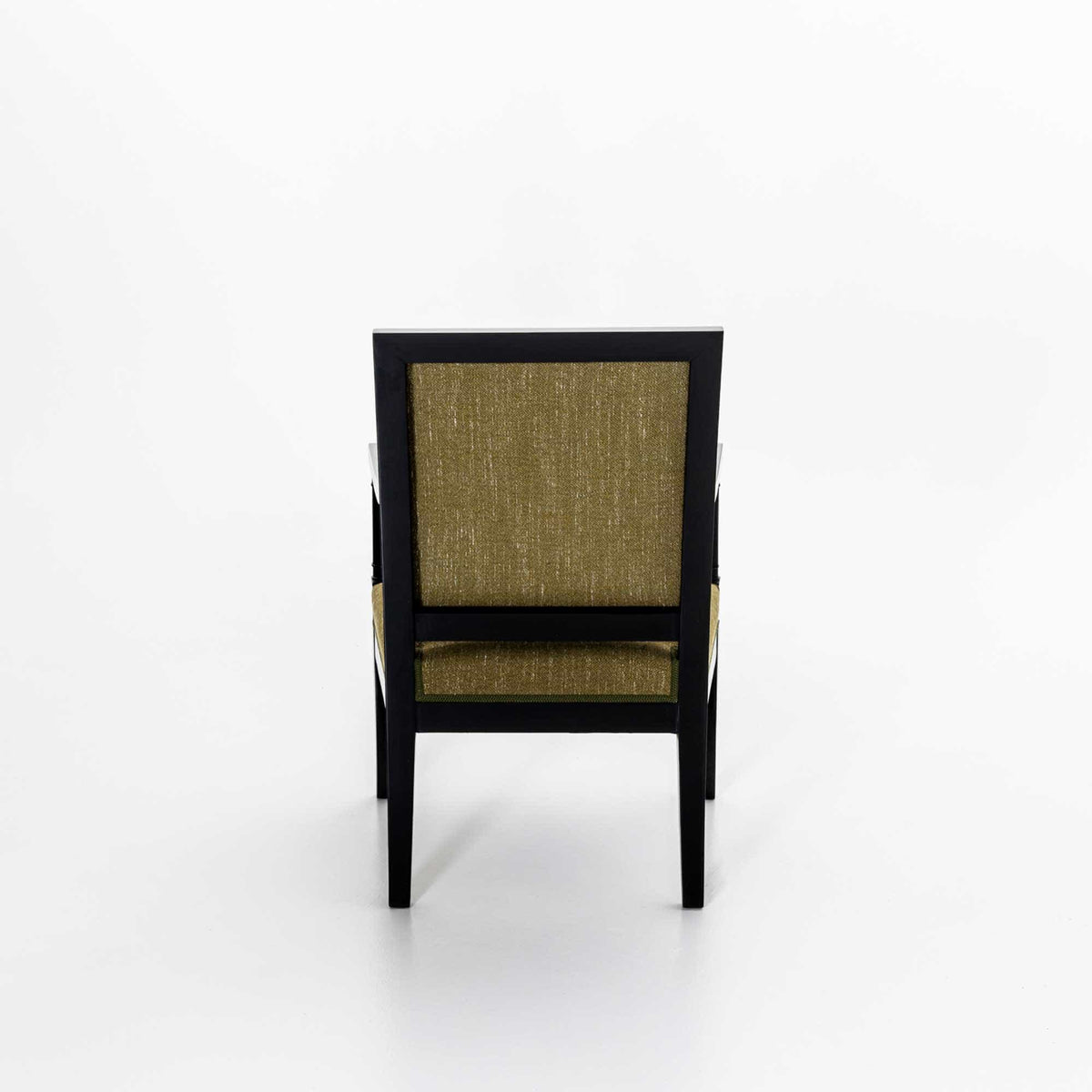 Pair of ebonised Armchairs, France, 1st Half 19th Century