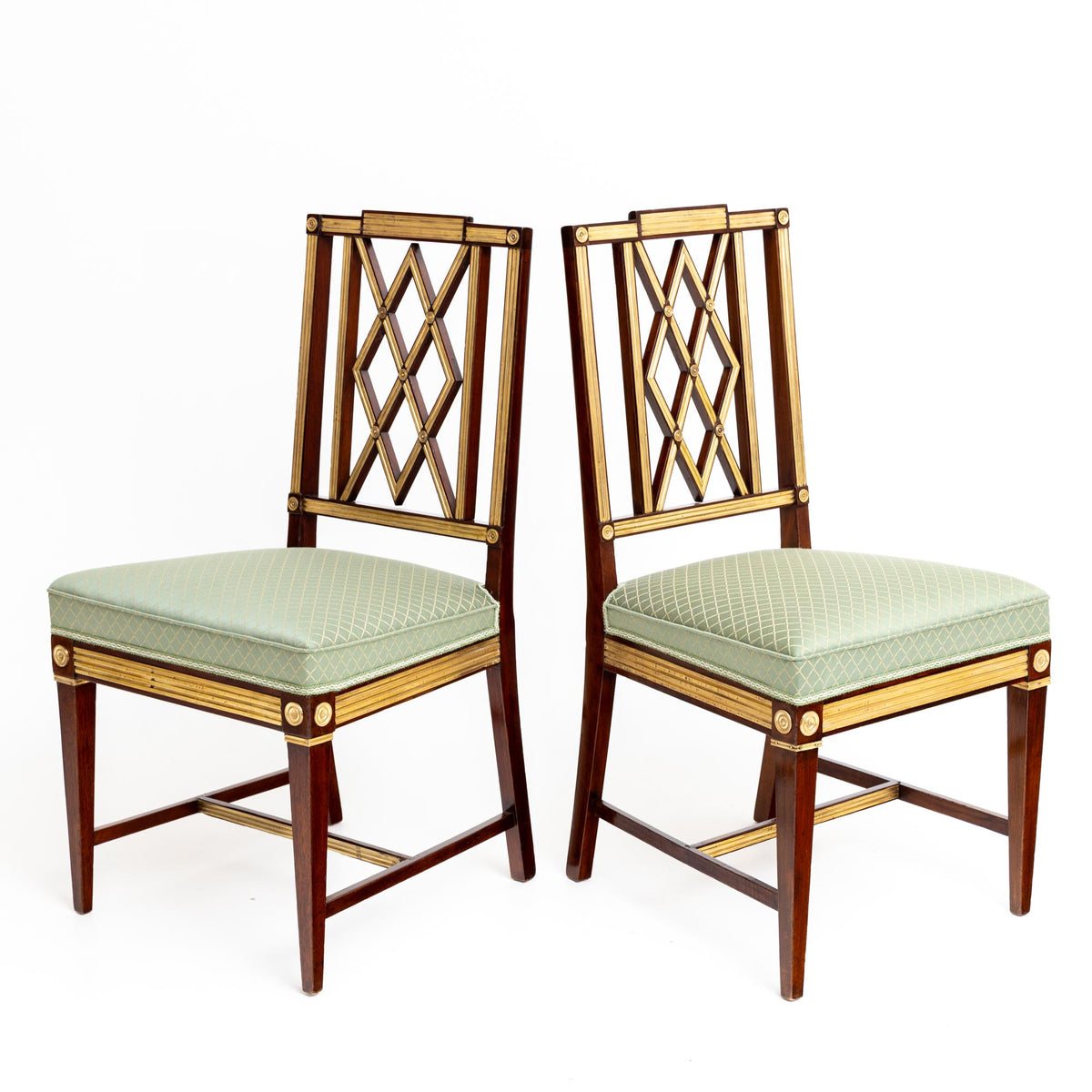 Neoclassical Dining Room Chairs, Baltic, End of 18th Century