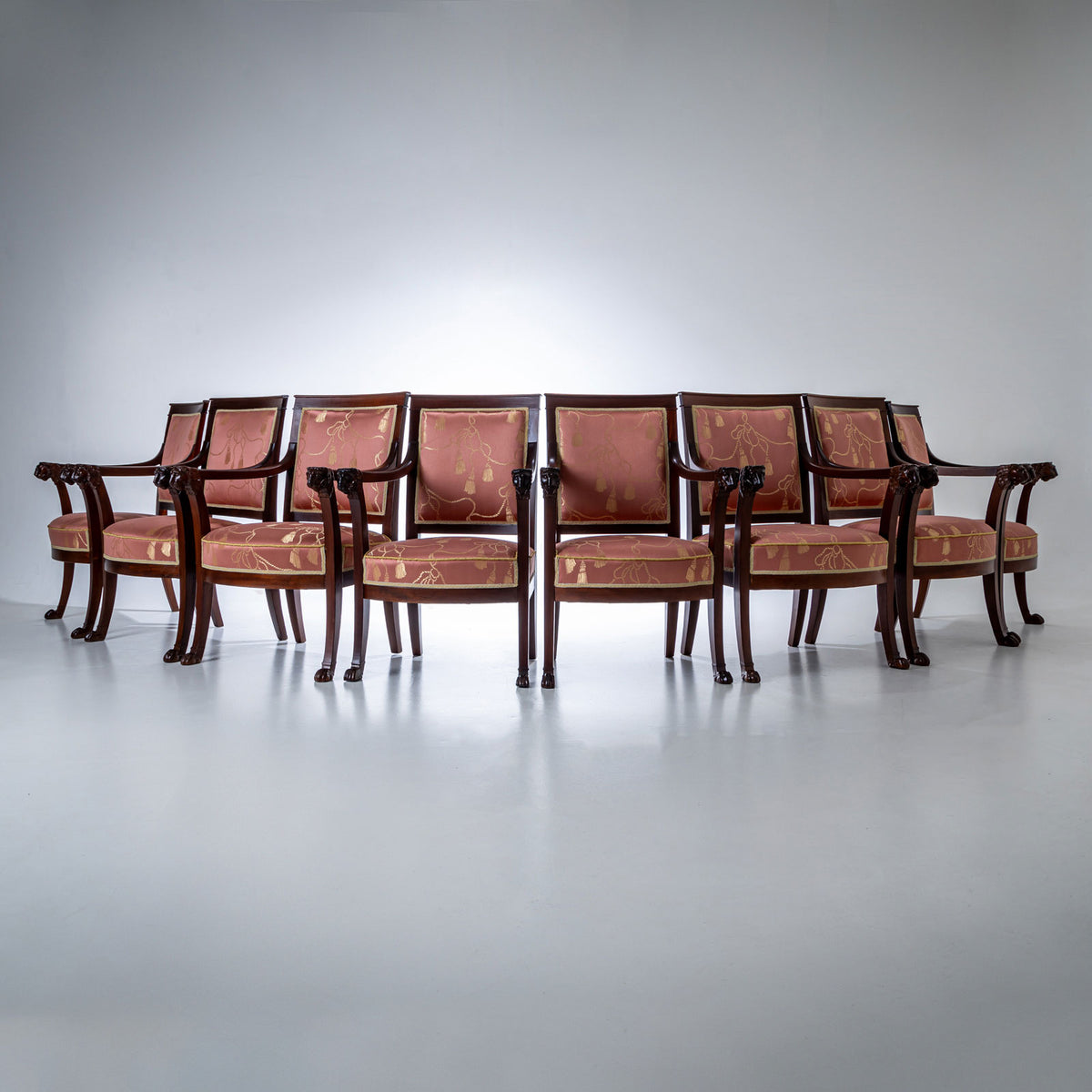 Empire Armchairs, Pierre-Benoît Marcion, France, circa 1810