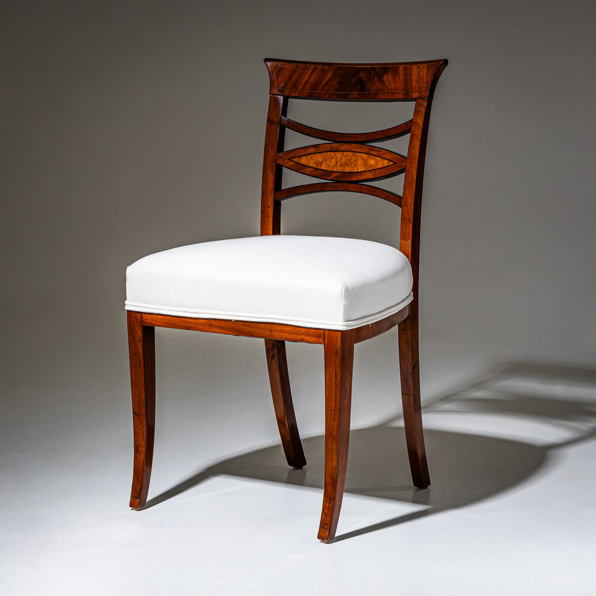 Vier Biedermeier Beistellstühle, 1. Hälfte 19. Jahrhundert