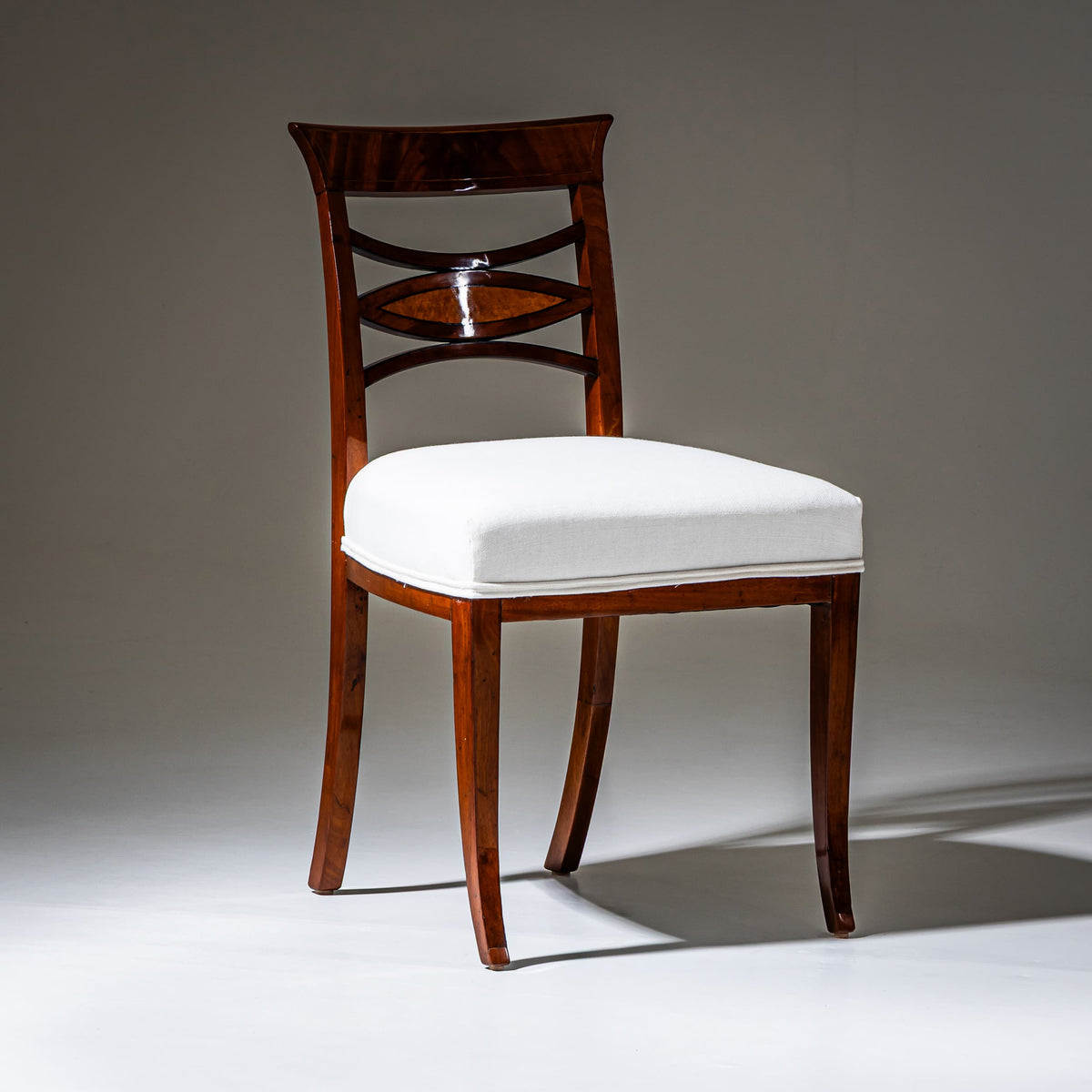 Vier Biedermeier Beistellstühle, 1. Hälfte 19. Jahrhundert