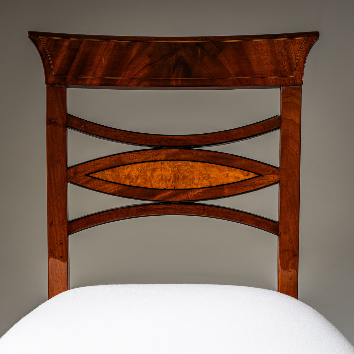 Vier Biedermeier Beistellstühle, 1. Hälfte 19. Jahrhundert
