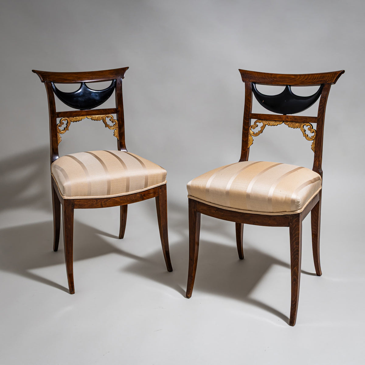Pair of Biedermeier Side Chairs, Central Germany, circa 1835–1840