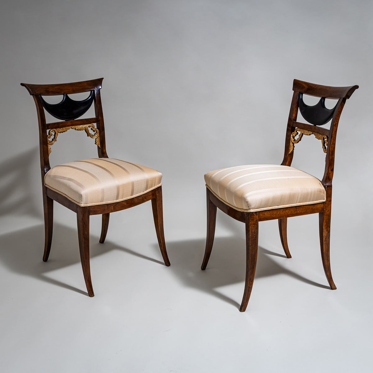 Pair of Biedermeier Side Chairs, Central Germany, circa 1835–1840