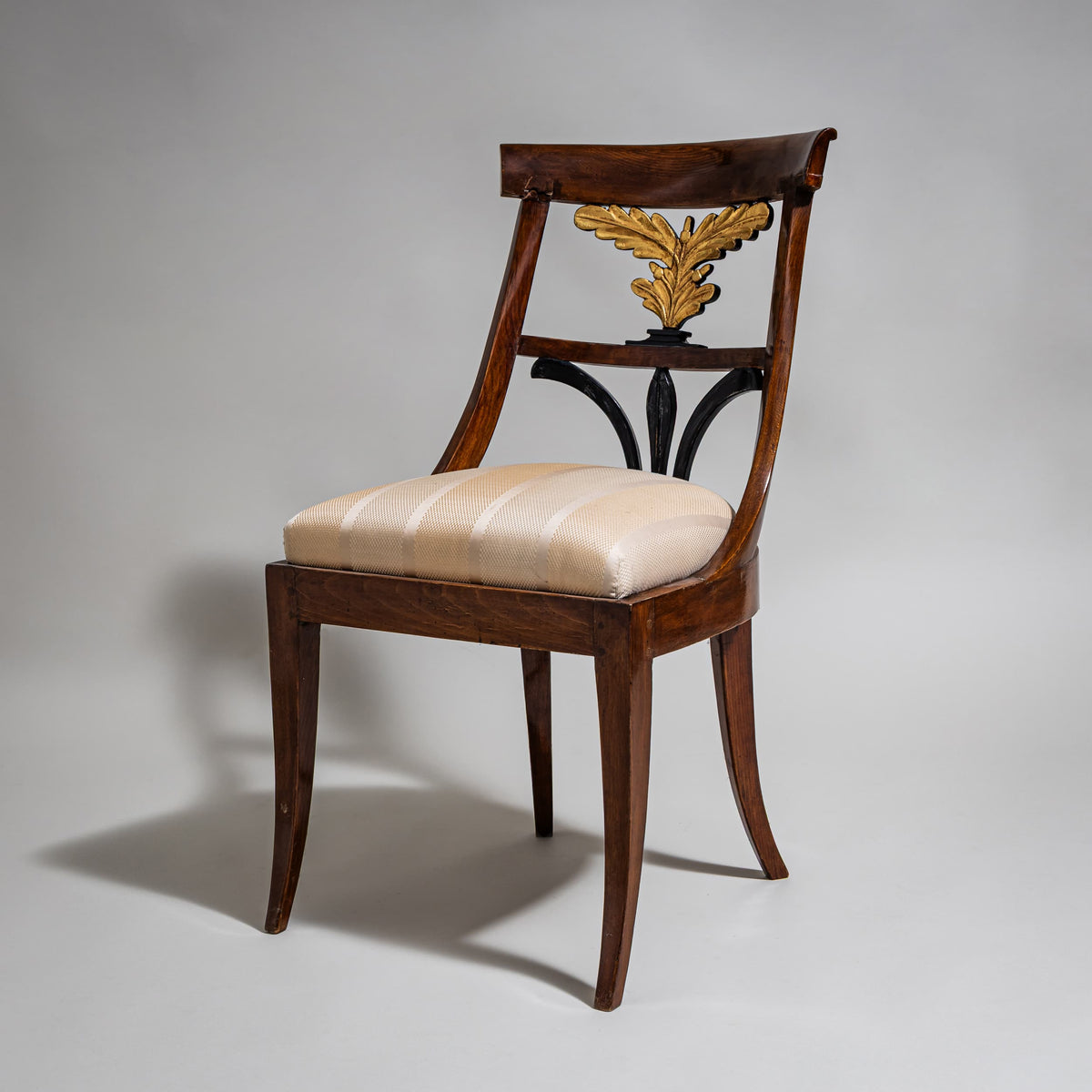 Biedermeier Beistellstuhl, Mitteldeutschland, um 1835–1840
