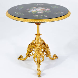 Table with floral Micromosaic, Vienna / Italy, 2nd half of the 19th century