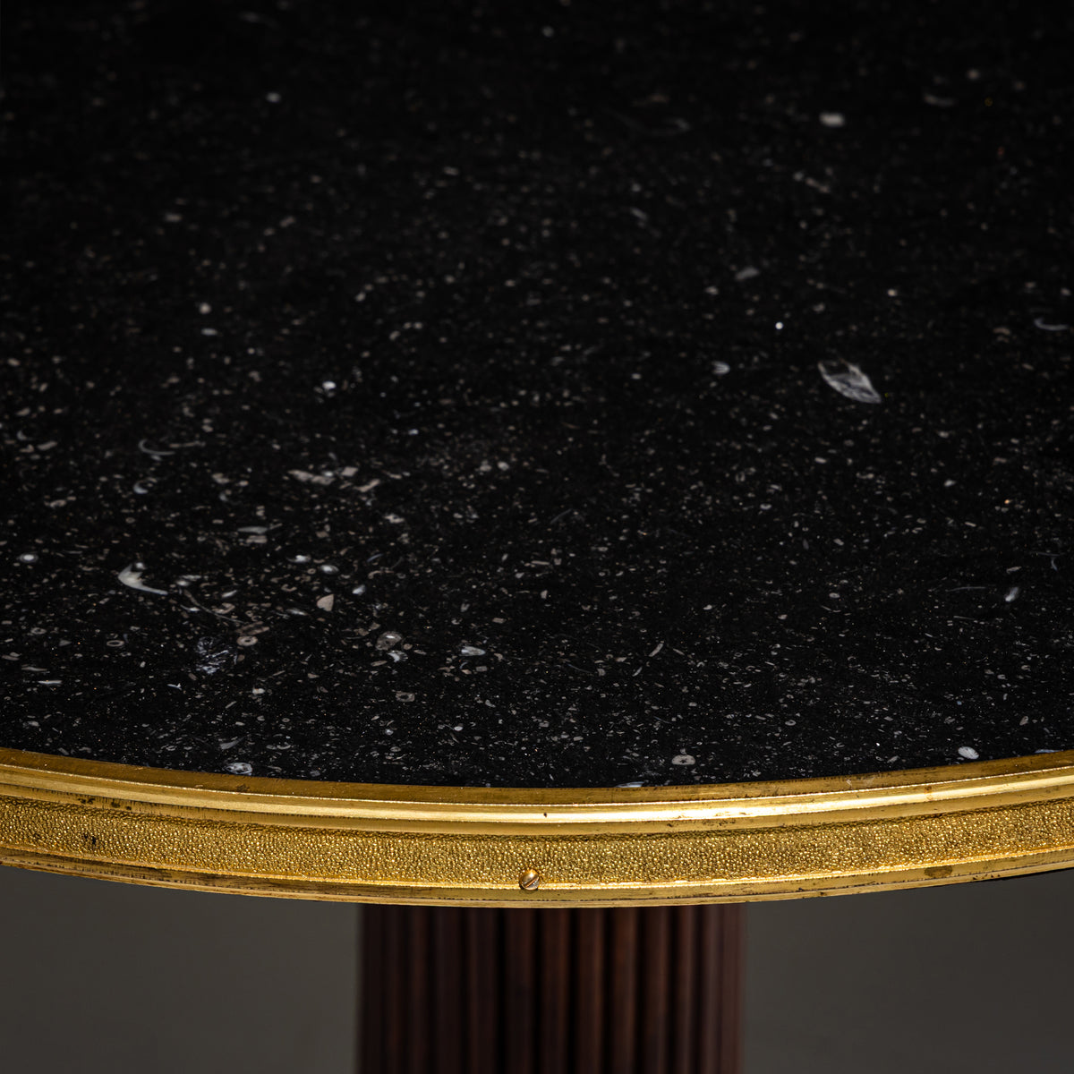 Guéridon with Black Stone Top, Restauration Period, France, circa 1830