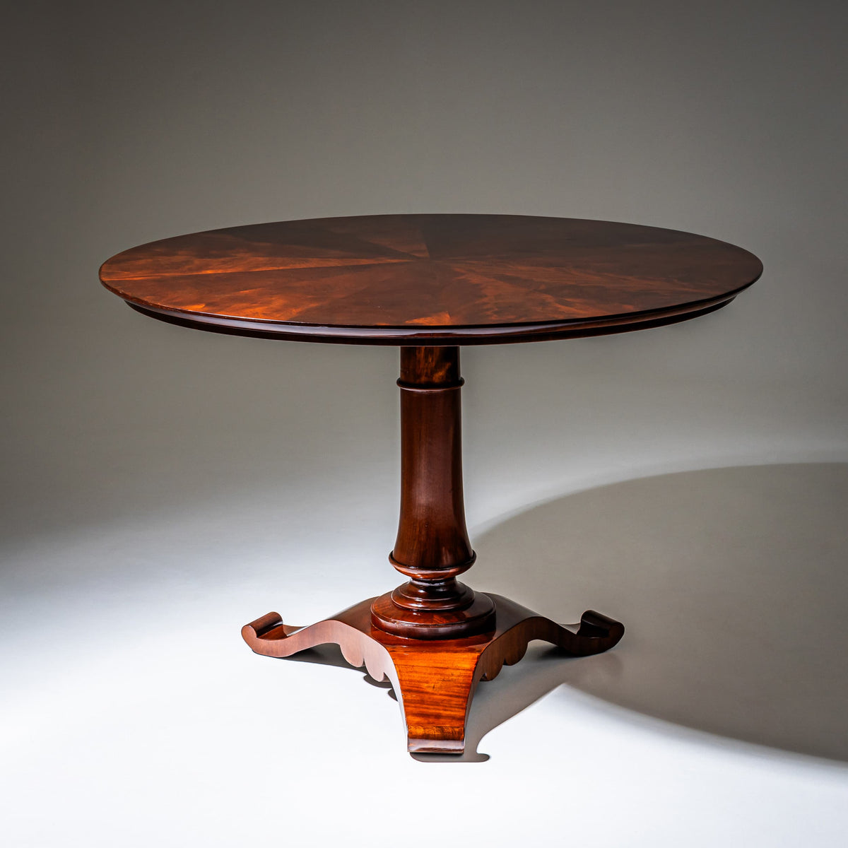 Center Table in Mahogany, probably Austria, 19th Century