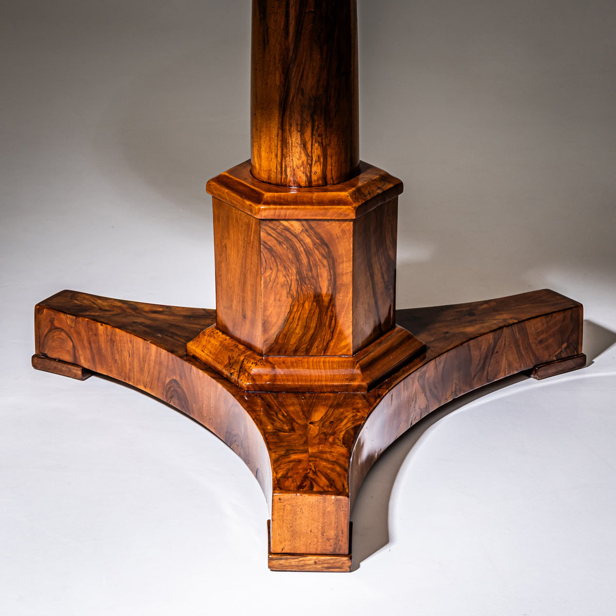 Biedermeier Walnut Salon Table, circa 1820