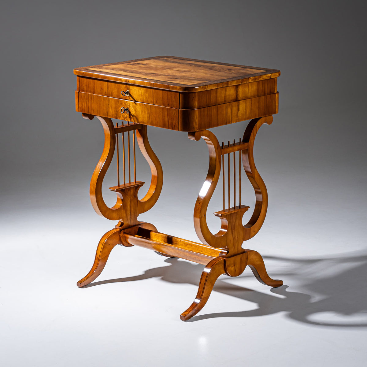 Biedermeier Sewing Table, probably Saxony, circa 1830