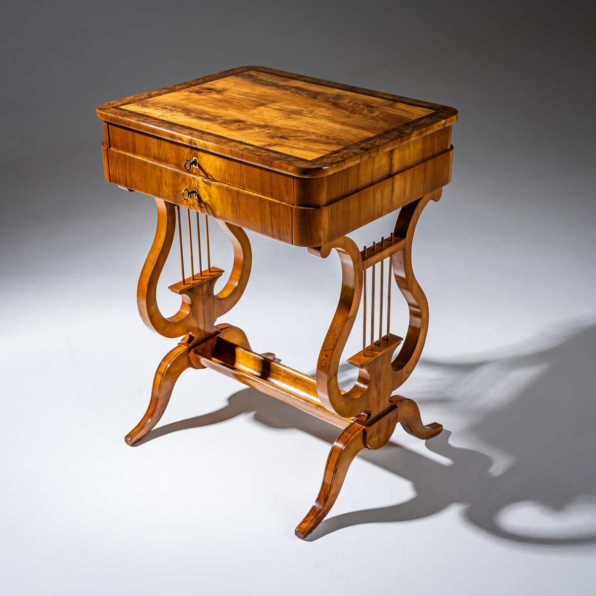 Biedermeier Sewing Table, probably Saxony, circa 1830