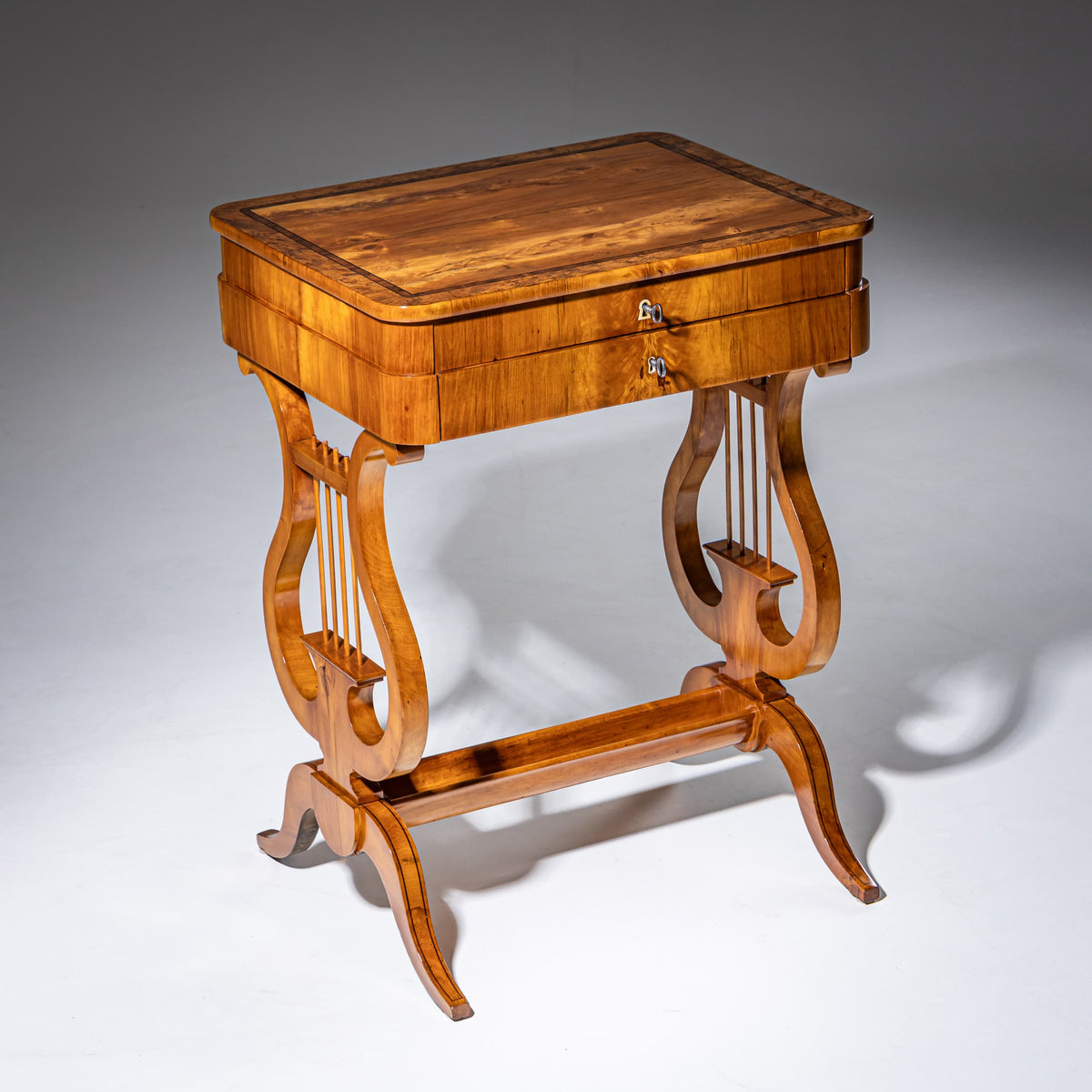 Biedermeier Sewing Table, probably Saxony, circa 1830