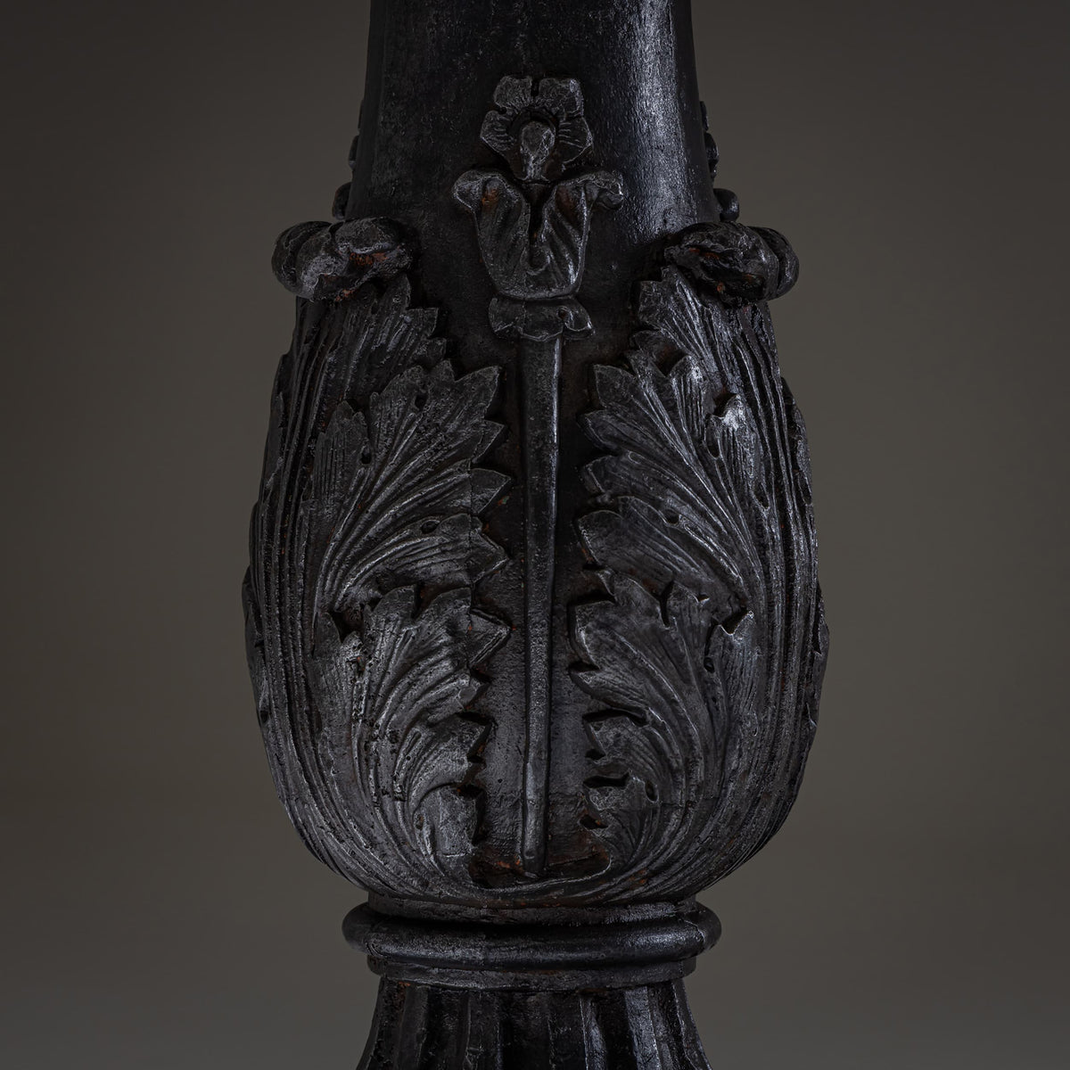 Trè Pied Cast-Iron Table with Marble Top, Restauration Period, France, circa 1830
