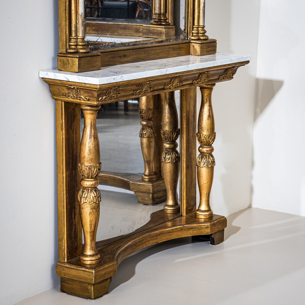 Pair of Pier Mirrors with Consoles, Germany, circa 1840